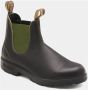 Blundstone Stiefel Boots #519 Stout Brown Leather with Olive Elastic (500 Series)-12UK - Thumbnail 31