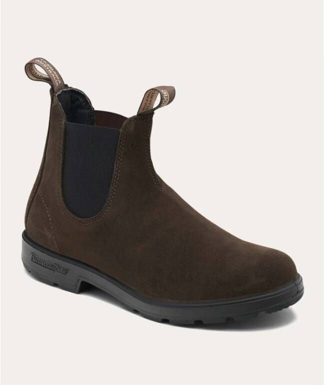 Blundstone Waterdichte Suède Chelsea Laarzen Brown Heren