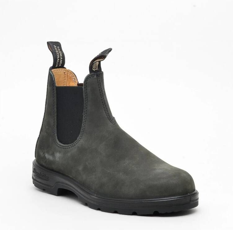 Blundstone Zwarte Grijze Leren Beatles Laarzen Black Dames