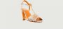 Bobbies Paris High Heel Sandals Yellow Dames - Thumbnail 2