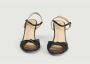 Bobbies Paris La Cosmique laminated leather sandals Zwart Dames - Thumbnail 3