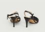 Bobbies Paris La Cosmique laminated leather sandals Zwart Dames - Thumbnail 4