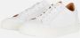 Boggi Milano Leren Trainers White Heren - Thumbnail 2