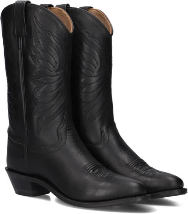 Bootstock Stijlvolle zwarte cowboylaarzen Mary Black Dames