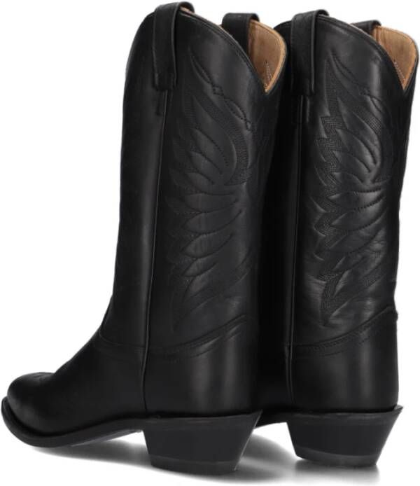 Bootstock Stijlvolle zwarte cowboylaarzen Mary Black Dames