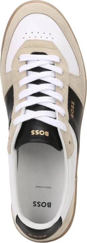 Boss Beige Open Sneakers Brandon White Heren