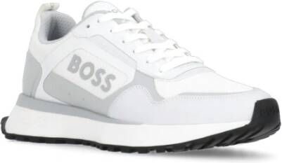 Boss Black Witte Sneakers met Logo Detail White Heren