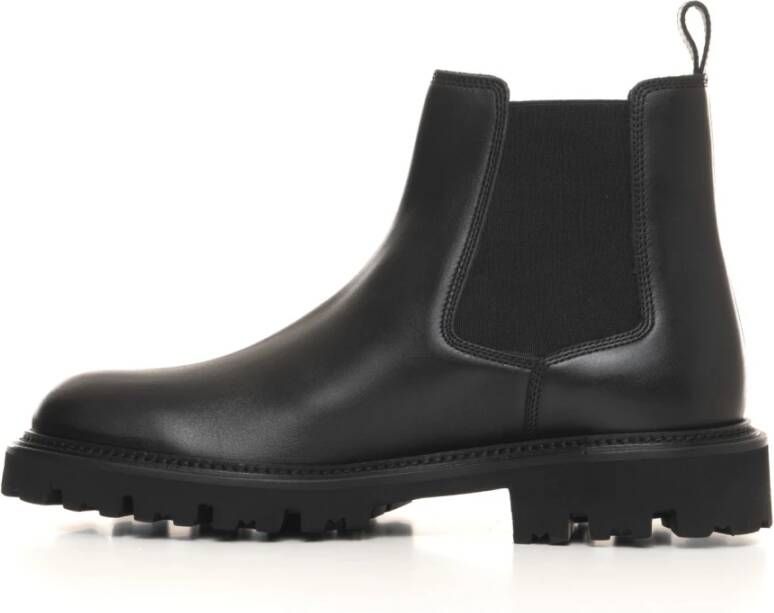 Boss Cleated sole Julyo boot met logo Black Heren