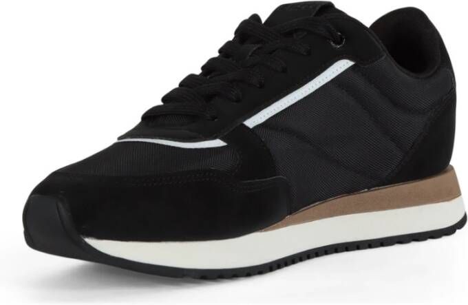 Boss Ecosuede en Stof Sneakers Kai Runn Black Heren