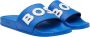 Hugo Boss Blauwe Slider Sandalen Kirk Model Blue Heren - Thumbnail 14