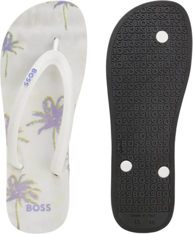 Boss Flip Flops Wit Heren