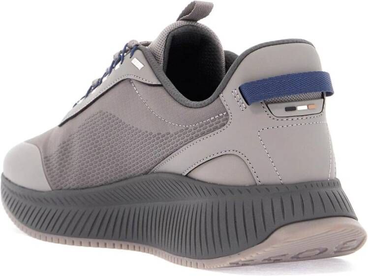 Boss Grijze Ademende Ergonomische Sneakers Urban Stijl Gray Heren