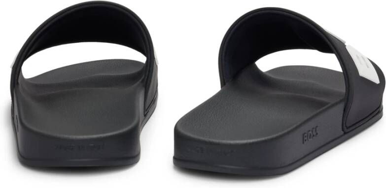 Boss Heren Slide Sandalen Black Heren