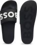 Hugo Boss Zwarte Printed Slip-On Slippers Black Heren - Thumbnail 7