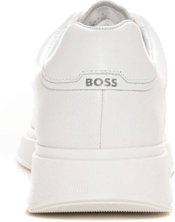 Boss Non-Slip Sneaker met Logo Zool White Heren