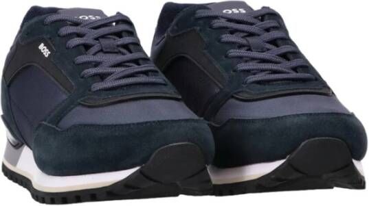 Boss Sportieve Hedendaagse Sneakers Blue Heren