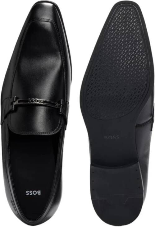 Boss Stijlvolle Moccasin Schoenen Black Heren