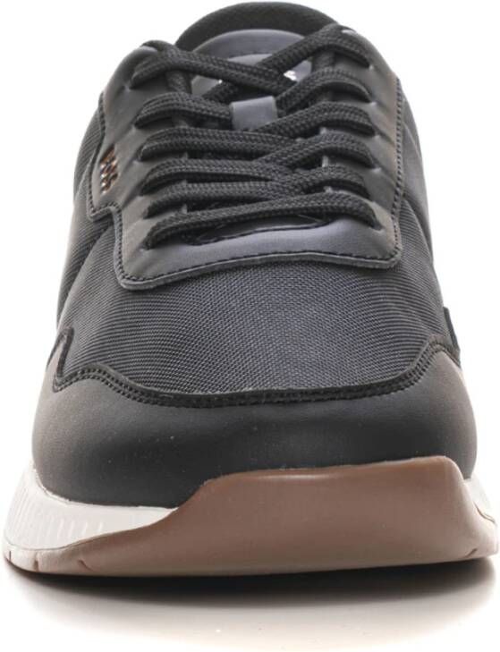 Boss Titanium-Runn Sneakers met veters Black Heren