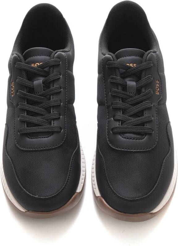 Boss Titanium-Runn Sneakers met veters Black Heren