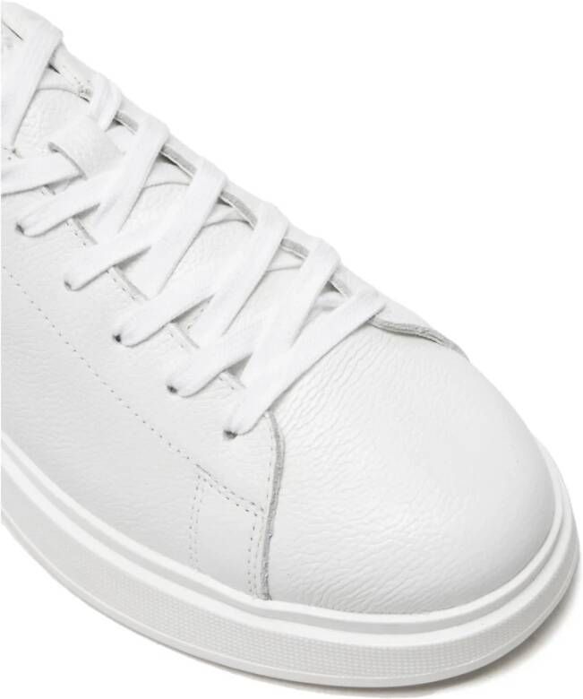 Boss Witte Leren Sneakers Bulton White Heren