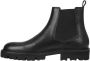 Boss Chelsea boots van leer met treklus model 'Julyo' - Thumbnail 4