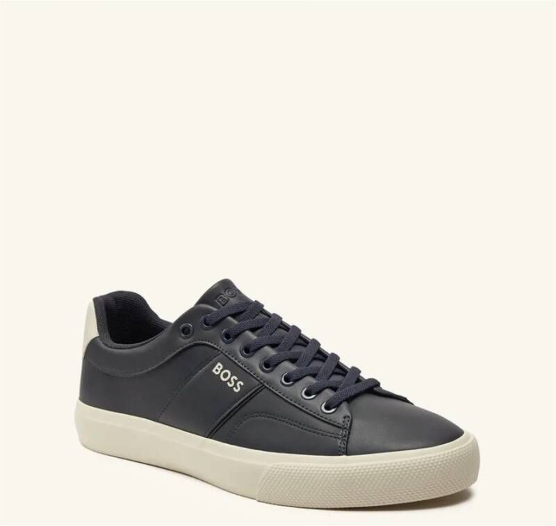 Boss Zwarte Sportieve Sneakers Aiden Tenn Black Heren