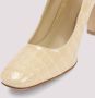 Bottega Veneta Beige Croc Leren Mary Jane Pumps Beige Dames - Thumbnail 3