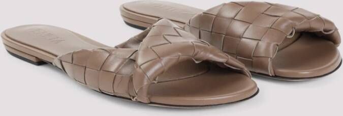 Bottega Veneta Bruin Leren Elegante Sandalen Brown Dames