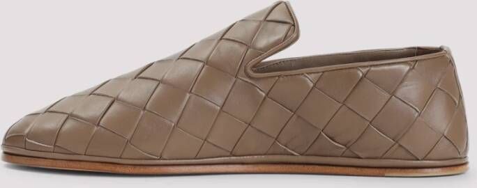 Bottega Veneta Bruin Leren Pantoffels Elegant Comfortabele Stijl Brown Heren