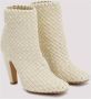 Bottega Veneta Butter Mini Lido Weave Enkellaarsjes Beige Dames - Thumbnail 3