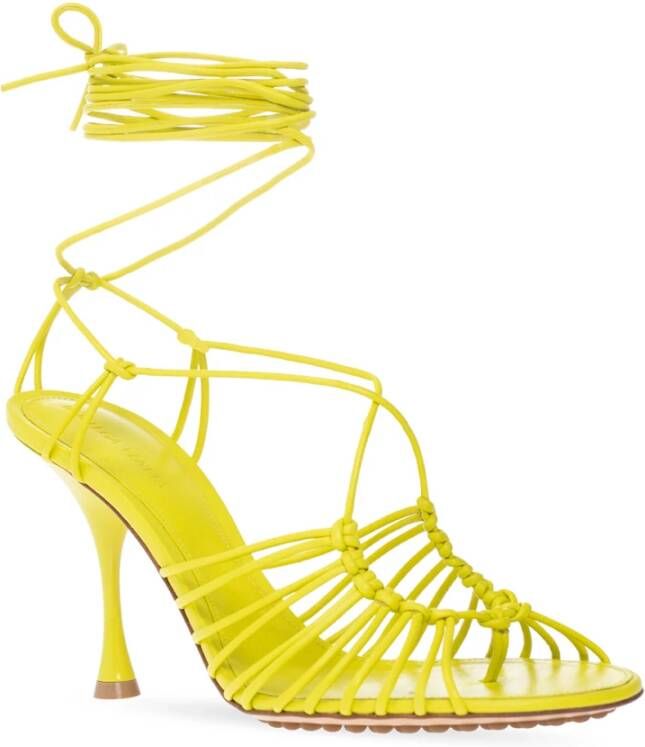 Bottega Veneta Dot heeled sandals Geel Dames