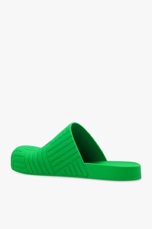 Bottega Veneta Embossed slides Groen Heren