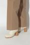 Bottega Veneta Gehakte enkellaarzen Shore Beige Dames - Thumbnail 2