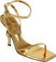 Bottega Veneta Gouden metallic sandalen met hoge hak Yellow Dames - Thumbnail 2