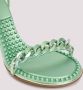 Bottega Veneta Groene Leren Hakken Sandalen Green Dames - Thumbnail 3