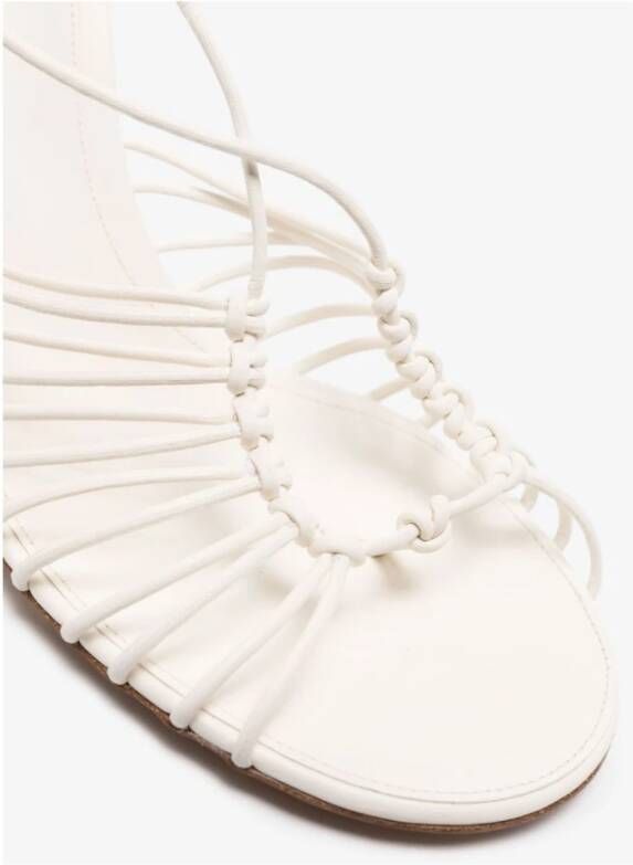 Bottega Veneta Lagoon Nappa Dot Sandalen White Dames