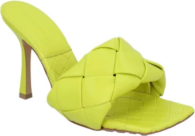 Bottega Veneta Leather heels Yellow Dames