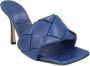 Bottega Veneta Leather mules Blue Dames - Thumbnail 2