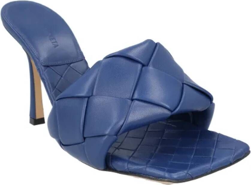 Bottega Veneta Leather mules Blue Dames