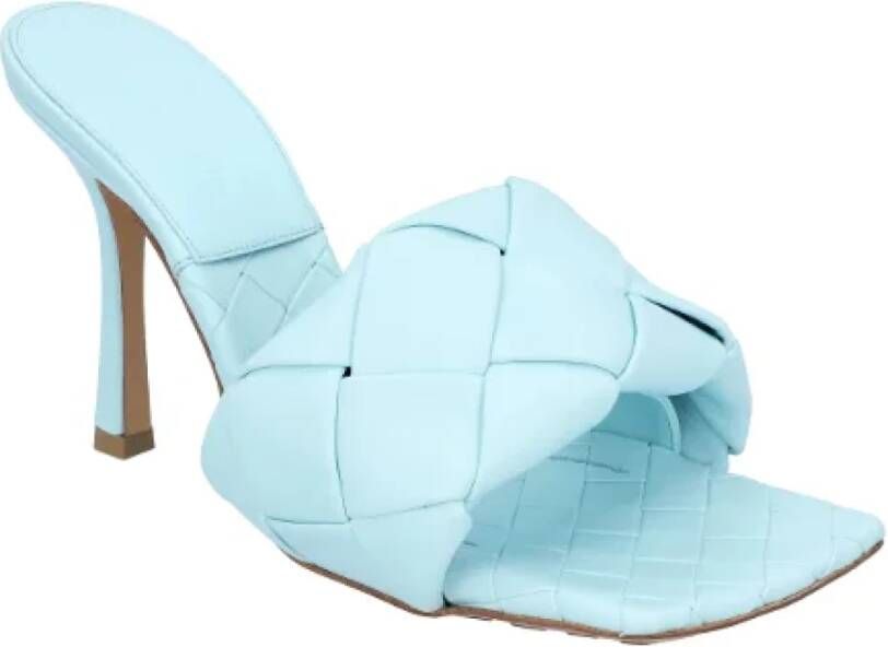 Bottega Veneta Leather mules Blue Dames