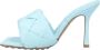 Bottega Veneta Leather mules Blue Dames - Thumbnail 3