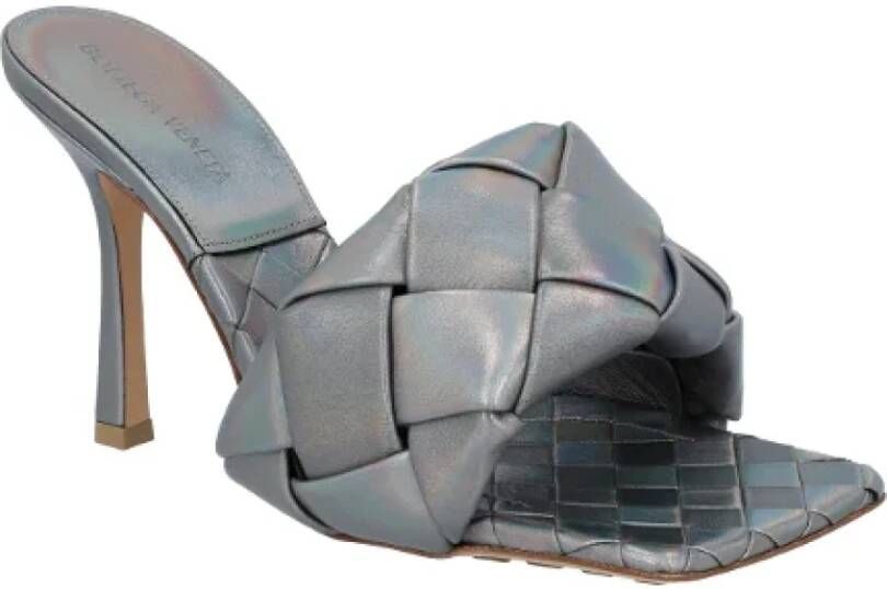 Bottega Veneta Leather mules Gray Dames