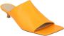 Bottega Veneta Leather mules Orange Dames - Thumbnail 2