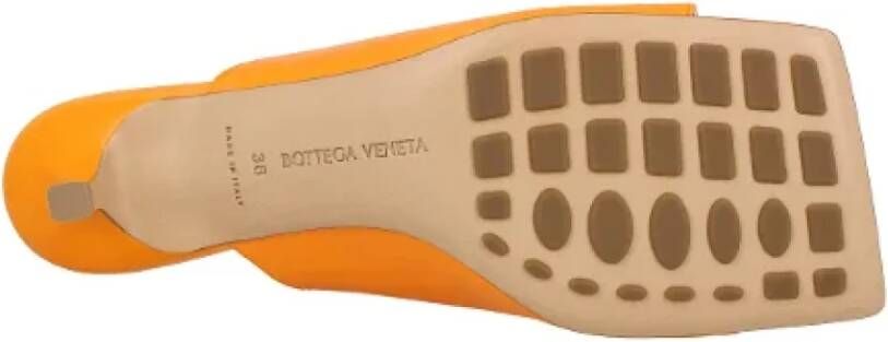 Bottega Veneta Leather mules Orange Dames