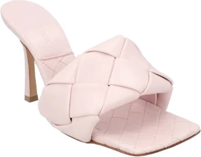 Bottega Veneta Leather mules Pink Dames