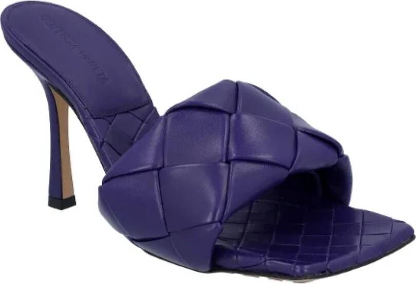 Bottega Veneta Leather mules Purple Dames