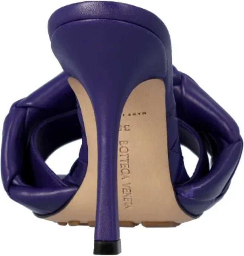 Bottega Veneta Leather mules Purple Dames