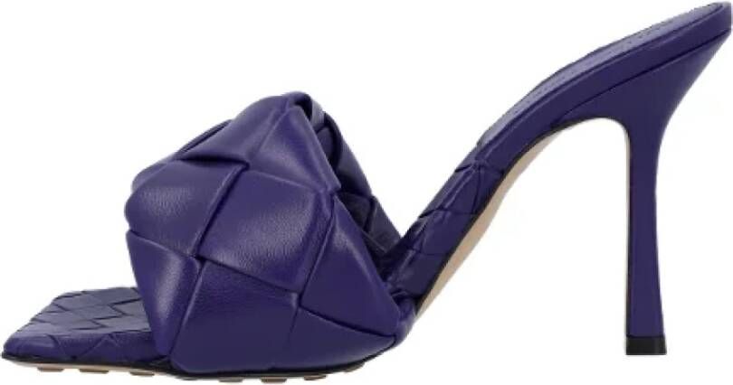 Bottega Veneta Leather mules Purple Dames