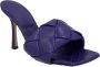 Bottega Veneta Leather mules Purple Dames - Thumbnail 2