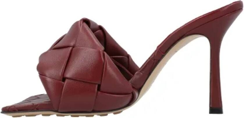 Bottega Veneta Leather mules Red Dames